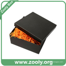 Black Square Cardboard Paper Gift Box with Lid